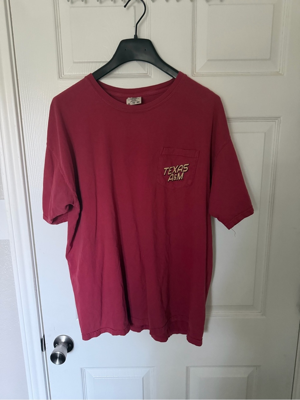 Comfort Colors Texas A&M Short Sleeve Pocket Tee - Maroon